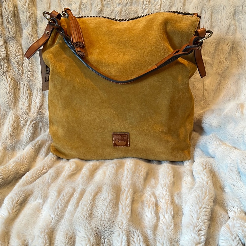 NWT Dooney & Bourke Suede hobo bag